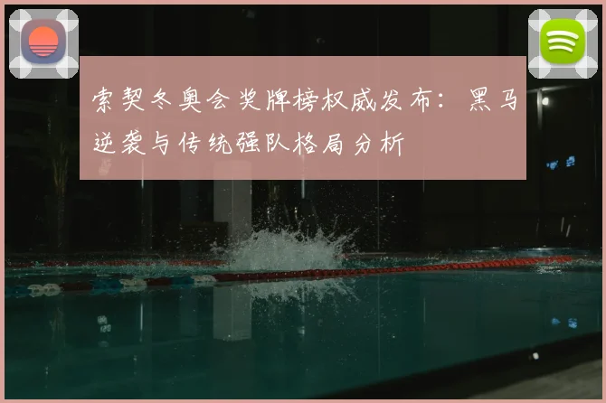 索契冬奥会奖牌榜权威发布：黑马逆袭与传统强队格局分析